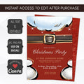 elegant christmas dinner party invitation